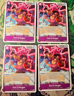 Gol.D.Roger (Store Tournament 2025 Vol. 4) P-107 One Piece TCG Promo x4 PLAYSET - Image 1