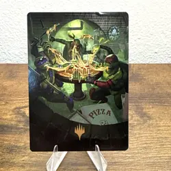 Food Chain Art Card (Gold-Stamped) Art Series: Teenage Mutant Ninja Turtles... - Image 1