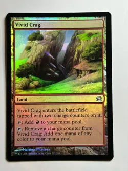 Vivid Crag Modern Masters 225 Foil MTG Card LP-NM - Image 1