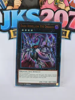 Dark Rebellion Xyz Dragon LEDD-ENC32 Ultra Rare 1st Edition LP Yugioh Card - Image 1