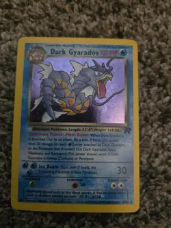 Pokemon Dark Gyarados Holo Rare Unlimited Team Rocket 8/82 70 HP Card - Image 1