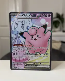 🔥 Lillie’s Clefairy ex 173/159 Full Art Secret Rare – Near Mint Pokemon Card - Image 1