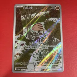 Pokemon TCG Swinub 165/159 Illustration Rare Journey Together NM Card - Image 1