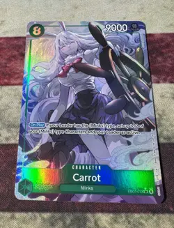 Carrot EB04-013 SR Alt Art The Azure Sea’s Seven One Piece Card Game English - Image 2