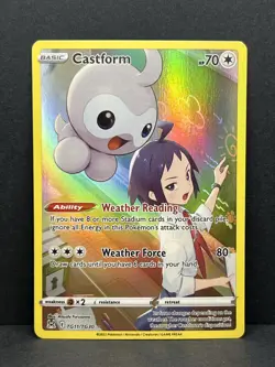Castform TG11/TG30 Lost Origin Trainer Gallery Holo Pokemon TCG Card - NM - Image 1