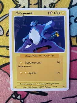 Pokepu - Mahgnamar (Magnemite) - Derpy Pokemon Parody / Fan Art Card - Image 1