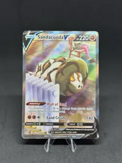 Pokemon TCG Sandaconda v Fusion Strike Holo Full Art Ultra Rare Card 252/264 - Image 1