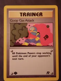 Pokemon Card TCG Goop Gas Attack 78/82 1st Edition Team Rocket - Image 1