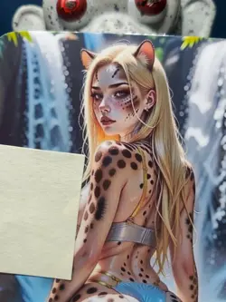 1/1 Only 1 Made Cheetara Human Waterfall 1 ThunderCats Southern Customs Card - Image 2