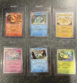 Prismatic Evolutions Black Star SVP Promo Cards Complete Set of 6 Pokemon TCG - Image 1