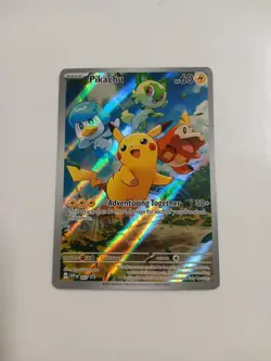 Pokemon Pikachu TCG Full Art Holo Promo Card SVP Black Star #27 NM - Image 1