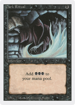 Dark Ritual (MP) Revised Edition 3ED Magic MTG - Image 1