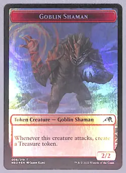 Goblin Shaman // Samurai - Foil - Double-sided Token - Kamigawa: (NEO) MTG - Image 1