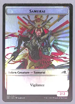 Goblin Shaman // Samurai - Foil - Double-sided Token - Kamigawa: (NEO) MTG - Image 2