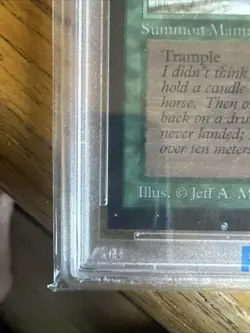 1993 Magic The Gathering ✨WAR MAMMOTH✨ CE MtG WOTC PSA 5 Looks Like 10 - Image 4