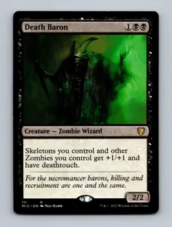 Death Baron Commander: Innistrad: Midnight Hunt Non-Foil MTG NM - Image 1