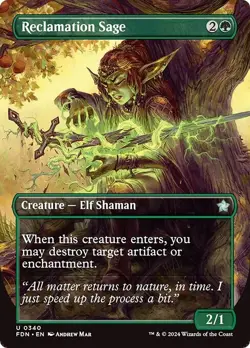 Borderless RECLAMATION SAGE x4 mtg NM-M Foundations 4 Unc - Image 1