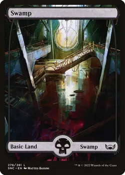 1x Swamp (#276) - Foil NM Eng MTG - Streets of New Capenna - Image 1