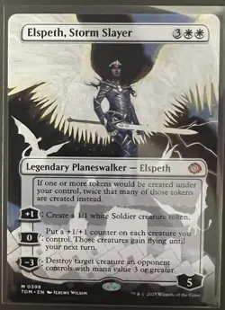 Elspeth, Storm Slayer #0398 (Borderless - Regular) Magic the Gathering - Image 1