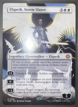Elspeth, Storm Slayer #0398 (Borderless - Regular) Magic the Gathering - Image 3