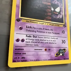Sabrina's Gastly 96/132 1st Edition Pokemon Card Gym Challenge NM - Image 5