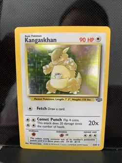 Pokemon TCG Kangaskhan Jungle 5/64 Holo Unlimited Holo Mitsuhiro Arita Vintage - Image 1