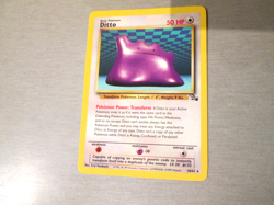 DITTO 18/62 POKEMON CARD (FOSSIL SET) non-holo. - Image 1
