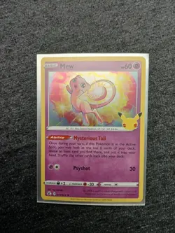 Pokemon TCG Mew 011/025 Celebrations 25th Anniversary Holo Rare NM - Image 4