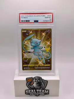 2021 POKEMON CELEBRATIONS MEW #025/025 FULL ART PSA 10 - Image 1