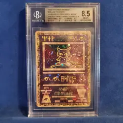 1999 POKEMON Lugias MOVIE ANCIENT MEW Holo BGS 8.5 Corrected Movie title tag - Image 1