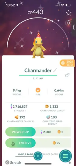 Pokemon Go Shiny Charmander Party Hat - Image 1