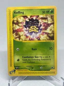 Pokemon TCG Koffing Expedition Base Set 114/165 Non-Holo NM WOTC E-Reader - Image 1