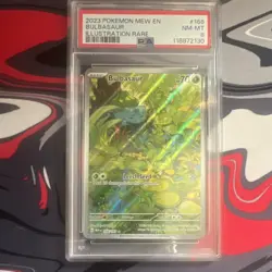 Pokemon Bulbasaur Illustration Rare Holo 166/165 Scarlet & Violet 151 PSA 8 - Image 1