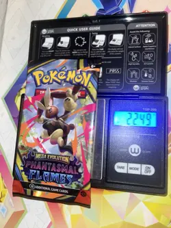 Very Heavy! 22.49g Pokemon TCG ME Phantasmal Flames Pack Sealed! - Image 1