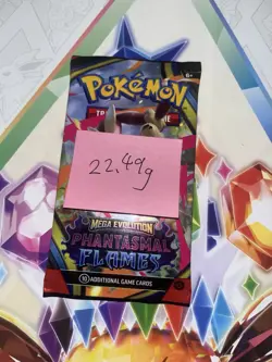 Very Heavy! 22.49g Pokemon TCG ME Phantasmal Flames Pack Sealed! - Image 2