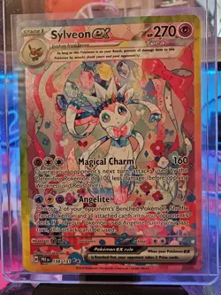 Pokemon Sylveon EX Prismatic Evolutions #156/131 Special Illustration Rare - Image 2