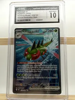 CGC Gem Mint 10 Yanmega ex 228/182 SIR Pokemon Destined Rivals DRI EN - Image 3