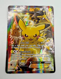 Pokemon TCG Pikachu EX XY124 XY Holo Black Star PROMO MP - Image 3