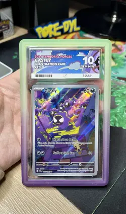 Pokemon Gastly 177/162 Illustration Rare Temporal Forces ACE 10 Gem Mint - Image 1