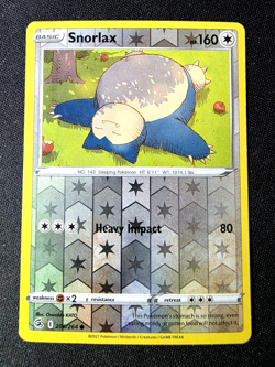 Snorlax #206/264 Reverse Holo - Pokemon SWSH08: Fusion Strike Free Ship - Image 1