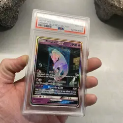 2017 POKEMON SUN & MOON SHINING LEGENDS SECRET #78 MEWTWO GX PSA 8 - Image 3