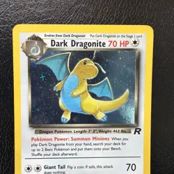 Dark Dragonite 5/82 Team Rocket Holo Rare Unlimited Pokemon TCG MP With Swirl🌀 - Image 3