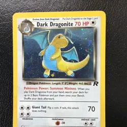Dark Dragonite 5/82 Team Rocket Holo Rare Unlimited Pokemon TCG MP With Swirl🌀 - Image 4