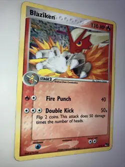 Pokemon TCG Blaziken Pop Rare Promo Holo 110 hp 1/17 Pokemon Promos Holo DMG - Image 3