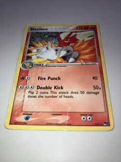 Pokemon TCG Blaziken Pop Rare Promo Holo 110 hp 1/17 Pokemon Promos Holo DMG - Image 5