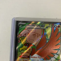 Pokemon TCG Ethan's Ho-Oh EX Ultra Rare Full Art Destined Rivals 209/182 - Image 4