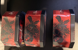 Pokemon TCG Set Of 3 Team Rocket Destined Rivals Tins - Image 2