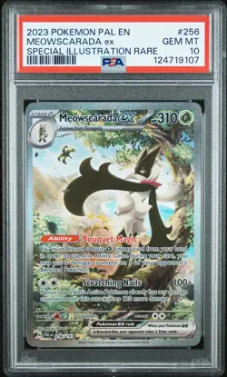 2023 POKEMON PAL EN-PALDEA EVOLVED #256 MEOWSCARADA EX PSA 10 - Image 1