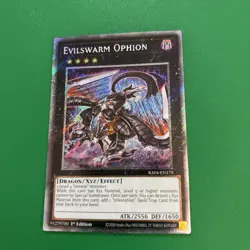 Yu-Gi-Oh: Evilswarm Ophion RA04-EN179 Platinum Secret Rare 1st Edition! NM - Image 3