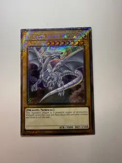 Yugioh - Blue-Eyes White Dragon (8th Art) - Platinum Secret 1st - RA04-EN108 NM - Image 1